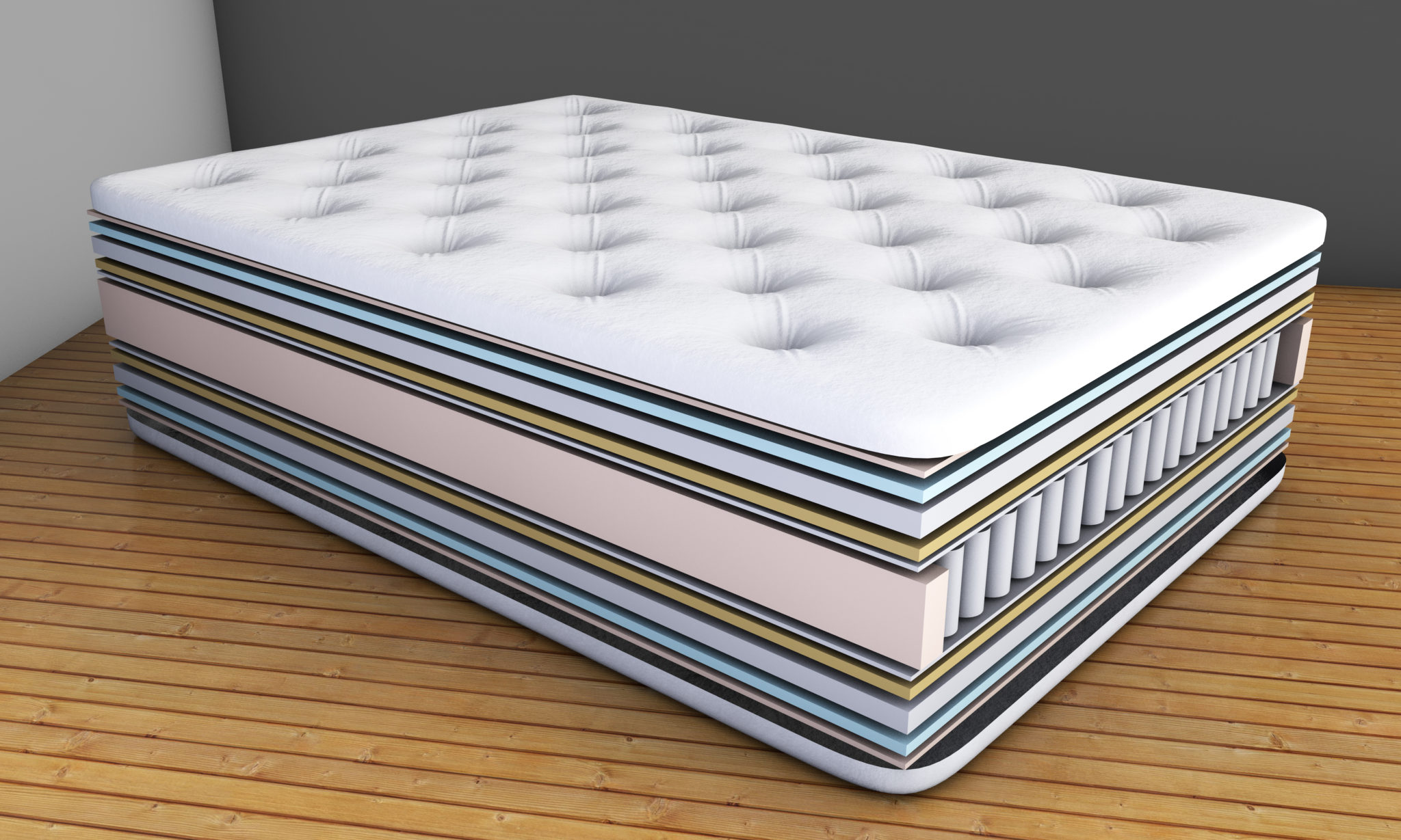 hybrid mattress combines spring