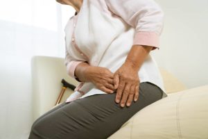 Aged Woman Waking up With Hip Pain